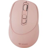 raton yenkee yms 2080pk inalambrico 2400 dpi rosa recargable usb-c 6 botones