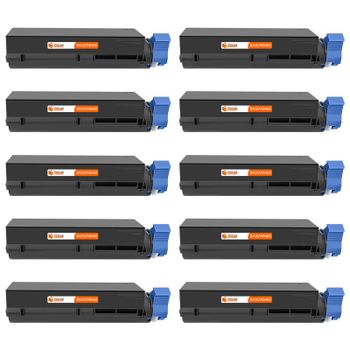 PcCom Essential OKI B410/B420/B430/B440/MB460/MB470/MB480 Tóner Compatible Negro Pack 10