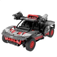 rastar - coche para montar audi rs q e-tron 1432 piezas licencia oficial escala 114 con pegatinas carlos sainz coches de juguete juegos de construccion para ninos coche desmontable juguete