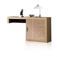 modulo bajo nuka 1 puerta tofe - textil 130 x 60 x 297 cm