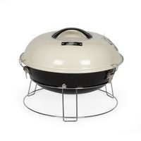 livoo barbacoa de carbon 38cm beige - doc301