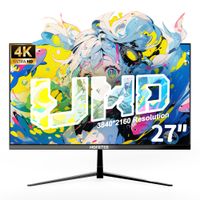 monitor hgfrtee 4k uhd de 27 pulgadas pantalla ips de 3840x2160 60hz 10 bits 99 srgb pantalla de oficina con cuidado de la vista monitor externo hdmi dp para ordenador portatil y pc