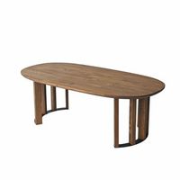 mesa baja de madera elysia - 120 x 60 x 40 cm - marron