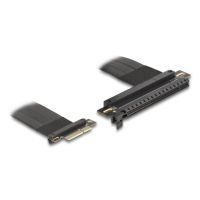 adaptador pcie delock 81498 riser x4 a x16 30 cm negro