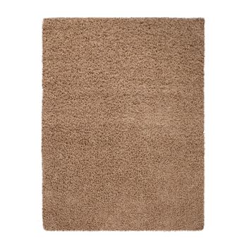 Alfombra peluda Skyline beige 140x200 cm