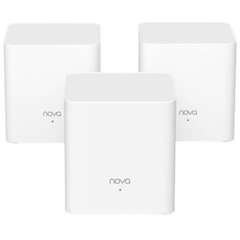 Tenda MX3 Pack Triple Punto de Acceso WiFi 6 Mesh Doble Banda AX1500 MU-MIMO