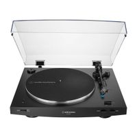 audio-technica at-lp3xbtbk tocadisco tocadiscos de traccion por correa negro totalmente automatico