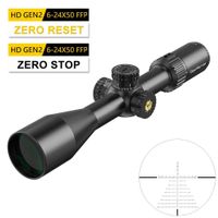 westhunter hd gen2 6-24x50 ffp mira telescopica 110 mil primer plano focal reticula de vidrio grabado reinicio ceromira optica de parada cero