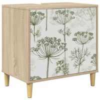 mueble de cuarto de bano gotha sonoma 60 x 40 x 60 cm vidaxl