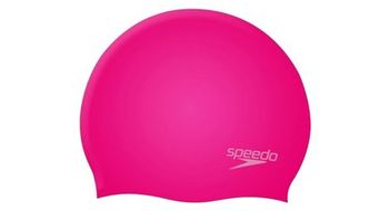Gorro de natacion de silicona moldeada speedo rosa