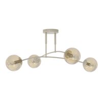 plafon de techo siret moca ambar 4 luces