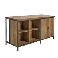 aparador comedor con 2 puertas 4 compartimentos mdf marron