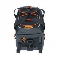 basil bolsa miles tarpaulin 7l con reflectante cierre velcro negronaranja