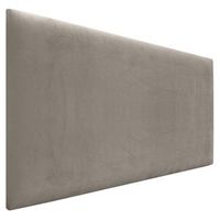 dhome cabecero de terciopelo liso 105x50 camas 105 - marron