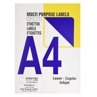 value multipurpose label 1996x2891mm 1 per sht 100labels