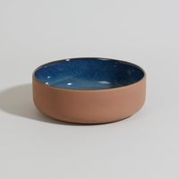 bol para poke de gres rojo y azul