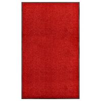 felpudo lavable rojo 90x150 cm vidaxl