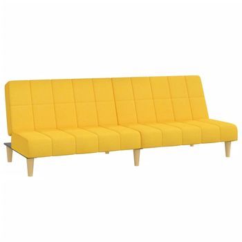 Sofá Cama De 2 Plazas Moderno | Cama Para Adulto Tela Amarillo