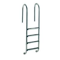 escalera pasamanos muro modelo luxe de 4 peldanos astralpool