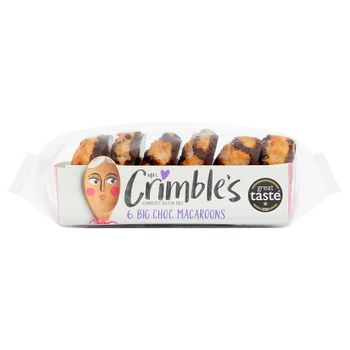 Mrs Crimbles Free From Large Chocolate Macaroons 6 Pack