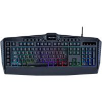 nacon cl-210 teclado de membrana gaming rgb negro