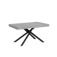 mesa extensible 90x160420 cm efecto madera cemento