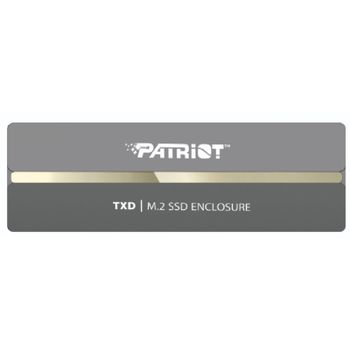 Caja PC Patriot TXD PCIe M.2 2280 Aluminio Plata USB Type-C 10 Gbit/s Hot-swap