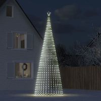 vidaxl arbol de navidad led 1544 leds blanco frio 500 cm