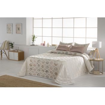 Colcha Bouti Modelo Yara Jvr 235x270 Para Cama 135 Cm.