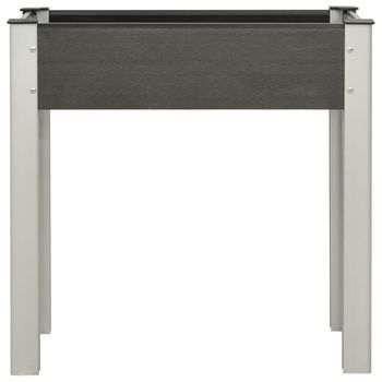 Mesa De Cultivo Para Jardín | Mesa De Exterior Wpc Gris 75x40x75 Cm
