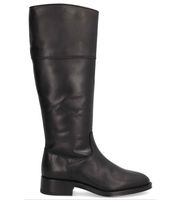 alpe para mujer 534208 botas de piel couture negro 36 plano cremallera casual