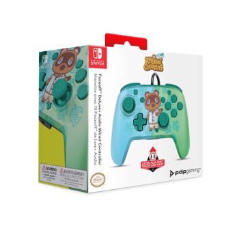 Faceoff Deluxe Audio Wired Controller Animal Crossing Lic
