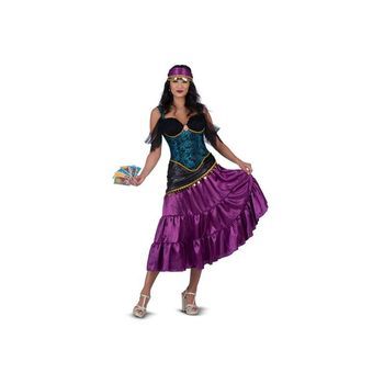 Disfraz Pitonisa Misteriosa L (vestido, Pañuelo Para La Cabeza Y 6 Cartas Del Tarot)