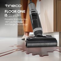 aspiradora y fregadora en seco y humedo tineco floor one i5 stretch 2 en 1 180    aspiradora de lavado horizontal potencia de succion de 20 kpa limpieza de bordes de doble cara 30 minutos de