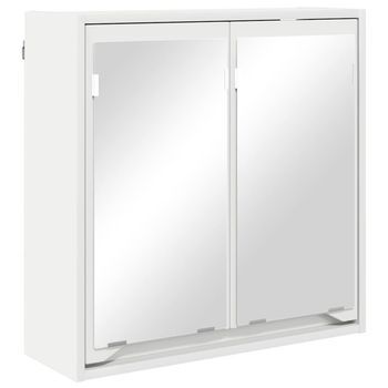 Armario Con Espejo De Baño 60 X 20 X 60 Cm Madera De Ingeniería Vidaxl