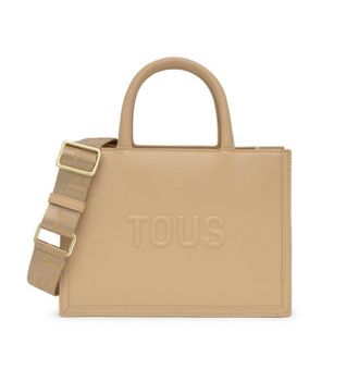 TOUS para mujer. 2002192144 Bolso Shopper mediano Brenda beige (OSFA), Casual, Poliuretano