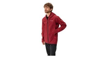 Chaqueta impermeable vaude croz iii roja