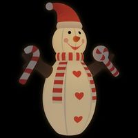 muneco de nieve inflable de navidad con led 630 cm vidaxl