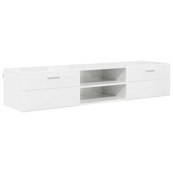 Armario De Madera 150 X 39 X 30 Cm Gris Concreto Vidaxl