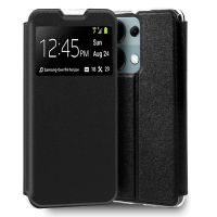 funda cool flip cover para xiaomi redmi note 13 pro  note 14s  poco m6 pro liso negro