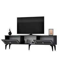 mueble tv nil antracita plata