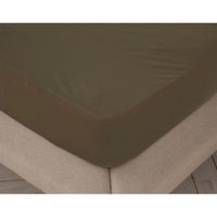 sabana bajera ajustable lisa chocolate cama 105 cm - 105x190200 cm 100 algodon