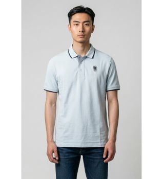 Blauer para hombre. 26SBLUT02288 Polo Damon azul (L), Casual, Algodón, Manga corta