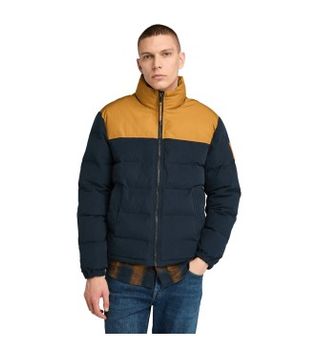 Timberland para hombre. TB0A22XBW761 Chaqueta acolchada Welch Mountain marino (M), Casual, Algodón