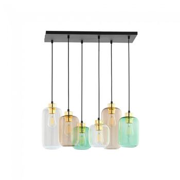 Lámpara de techo flota multicolor (6 luces)