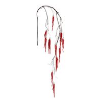 follaje de amaranto colgante artificial rojo h139