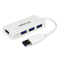 white 4port external usb 3