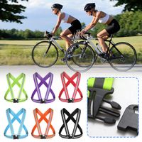 chaleco de seguridad con tira reflectante para ciclismo chaleco reflectante ajustable muy elastico para patinete electrico para correr trotar y pescar