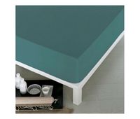 sabana bajera ajustable naturals verde cama de 150 150 x 190200 cm