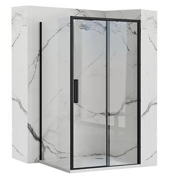 Cabina De Ducha Rea Rapid Slide Black 120x100